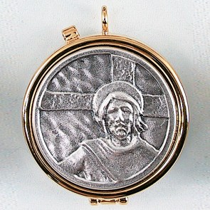 AFF-CAL174 Teca Ecce Homo peltro diam 5,4 cm euro 29,64